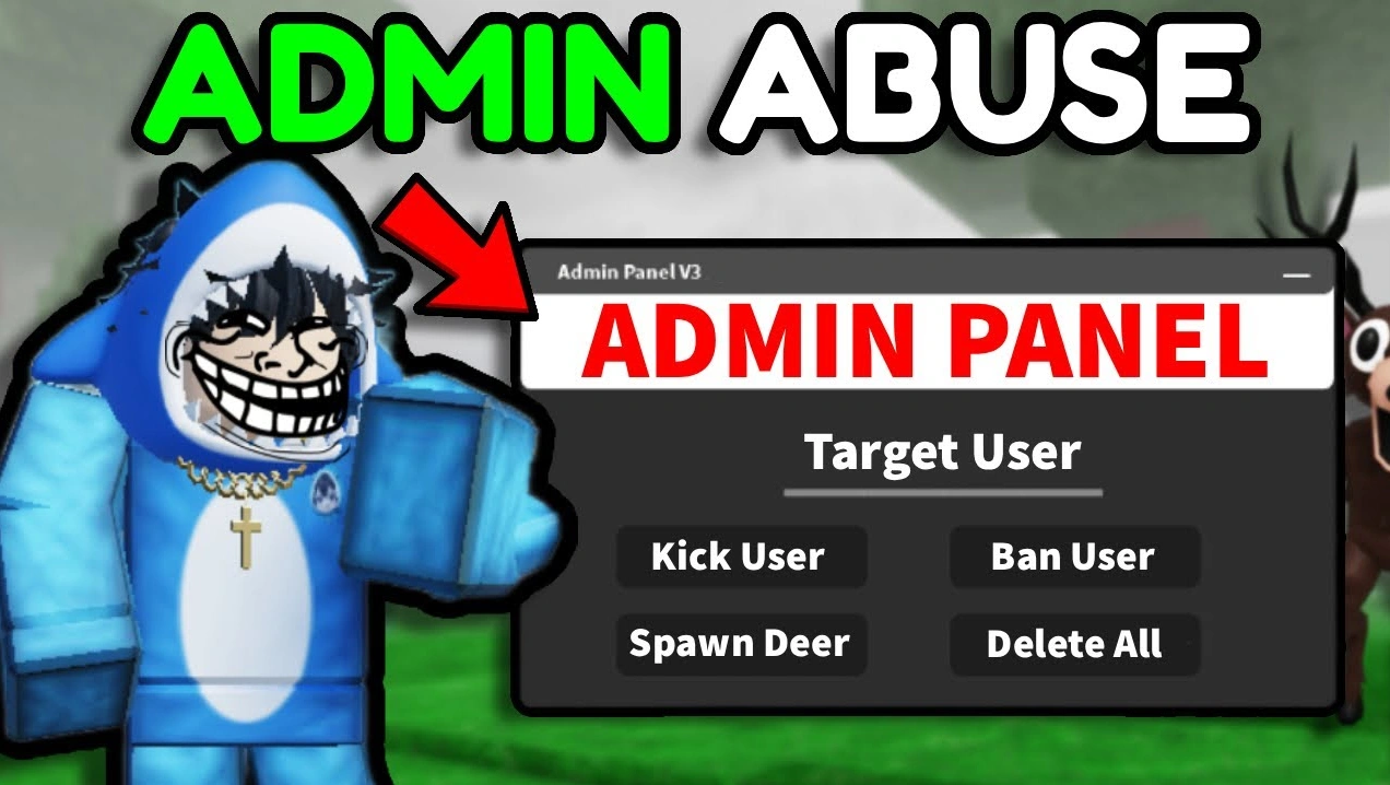 Panel de admin en mega admin abuse en Roba un Brainrot