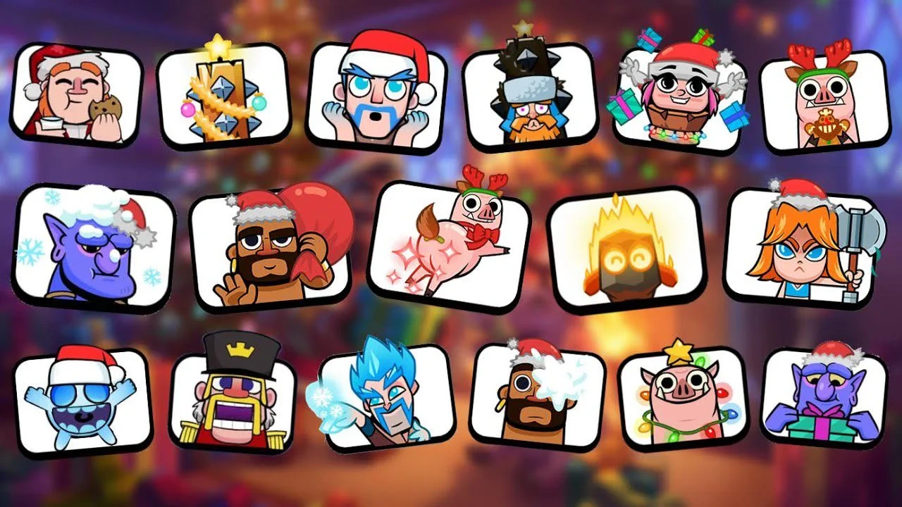 Emotes navideños Clash Royale