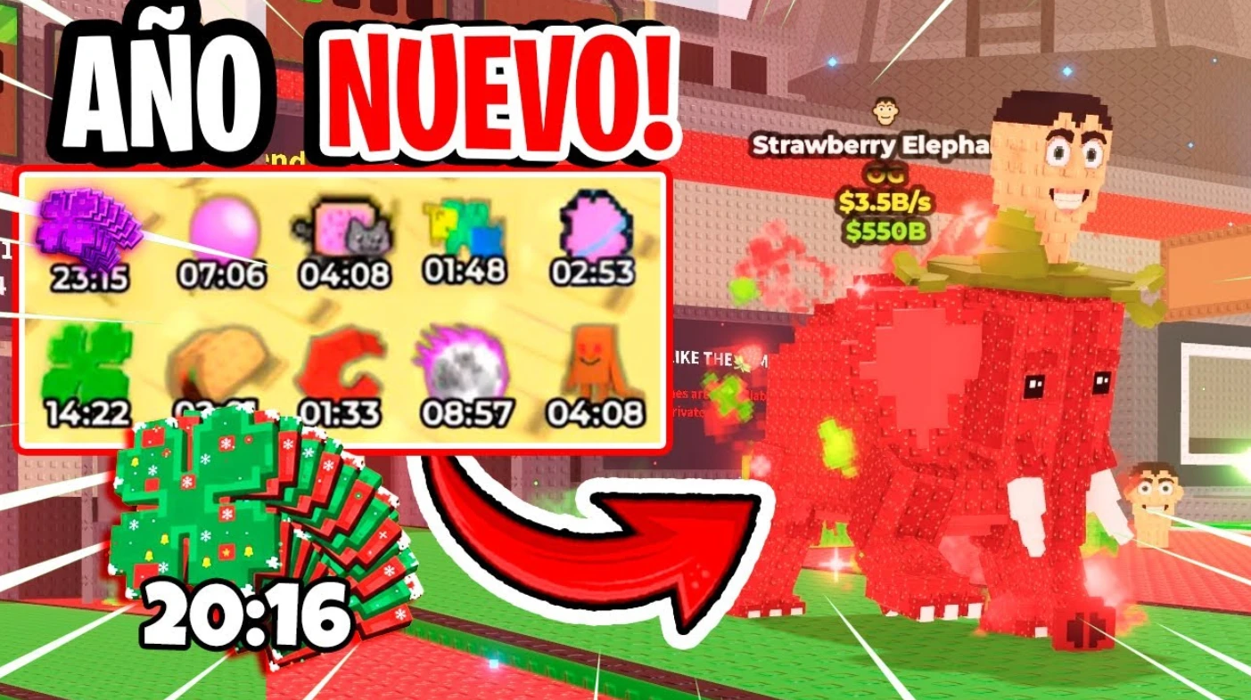 Horarios del Admin Abuse de año nuevo en Steal a Brainrot