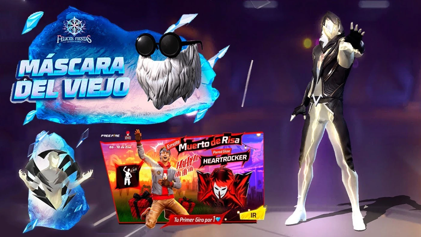 Conseguir barba del viejo en Free Fire