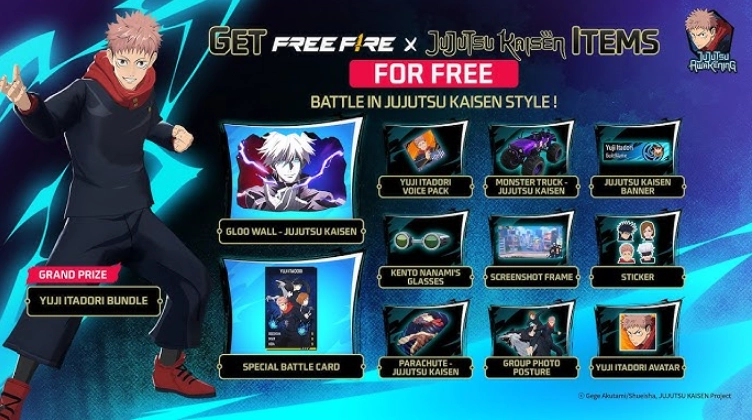 Free Fire x Jujutsu Kaisen