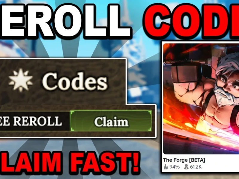 Nuevo código de reroll de The Forge